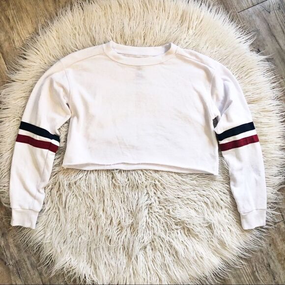 Cropped Long Sleeve Sweatshirt  - Picture 1 of 5